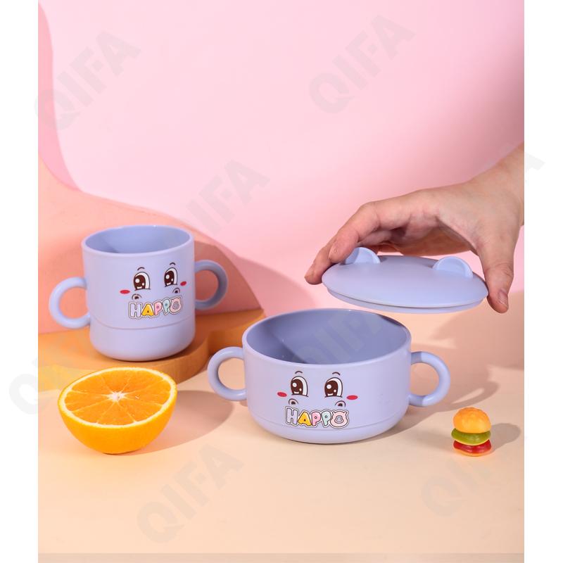 Детский Детский набор для кормления (тарелка, миска, кружка, ложка и вилка) CC2945_XJ-8334
