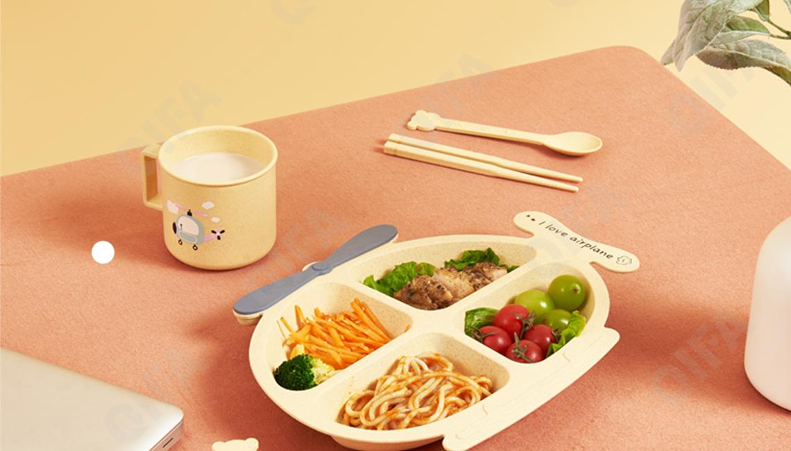 Детский набор для кормления (тарелка, миска, кружка, ложка и вилка)(Детский Детский набор для кормления (тарелка, миска, кружка, ложка и вилка)) RC573_WJLTZ05-1