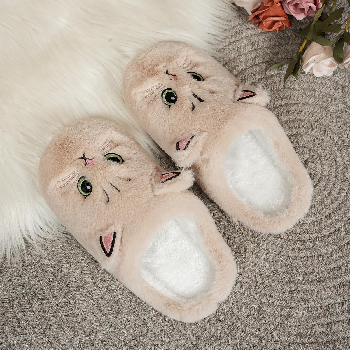 Женские Тапочки CC5190_YZ-CAT-KHAKI