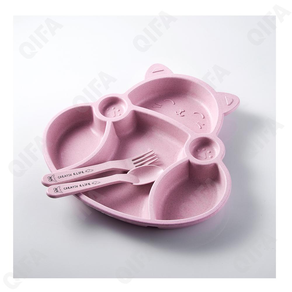 Детский набор для кормления (тарелка,  ложка и вилка)(Детский Детский набор для кормления (тарелка,  ложка и вилка))