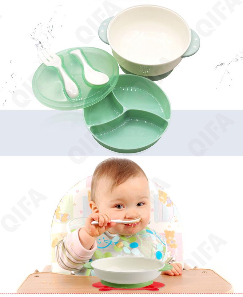 Детский набор для кормления (миска, ложка, вилка) CC2634_MKLW01-4