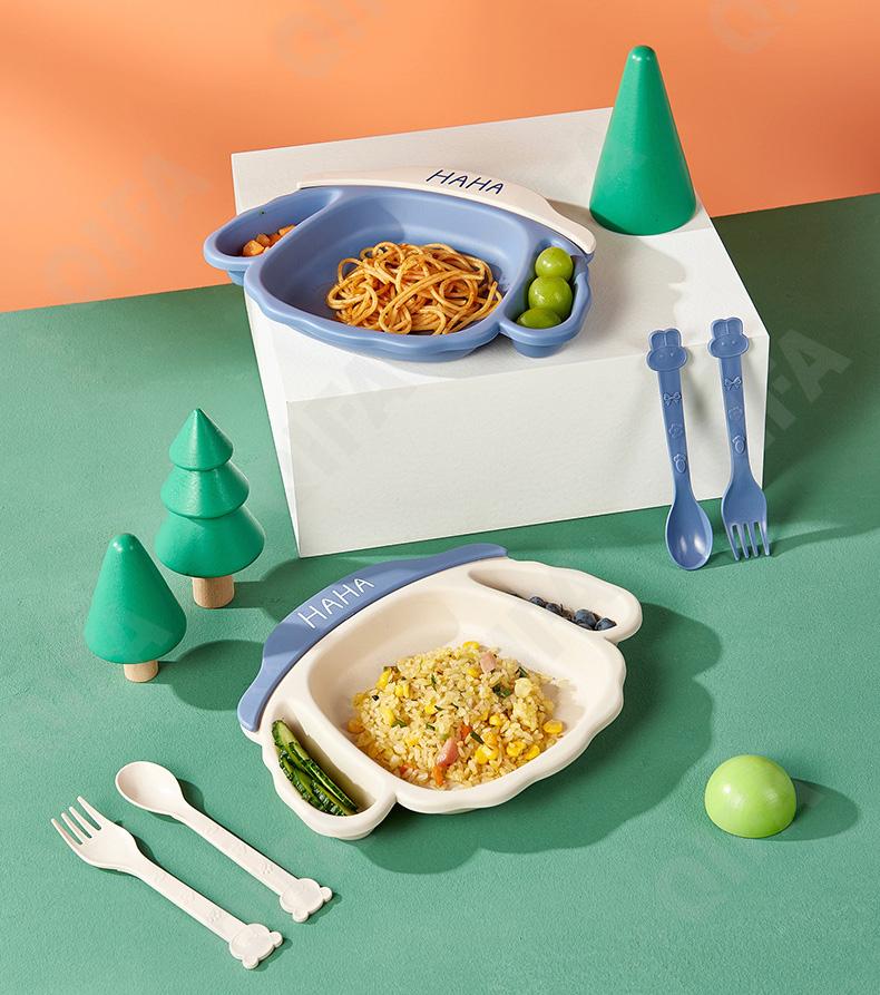 Детский Детский набор для кормления (тарелка, миска, кружка, ложка и вилка) RC573_WJLTZ18