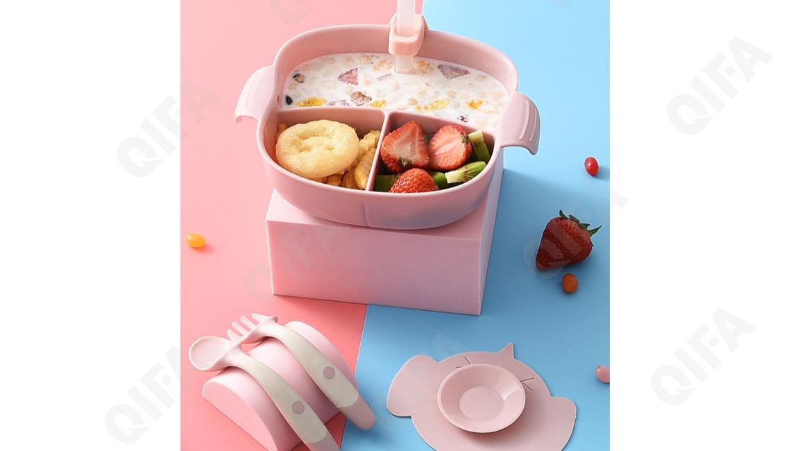 Детский набор для кормления (тарелка,  ложка и вилка) RC573_WXBEY-0503-01