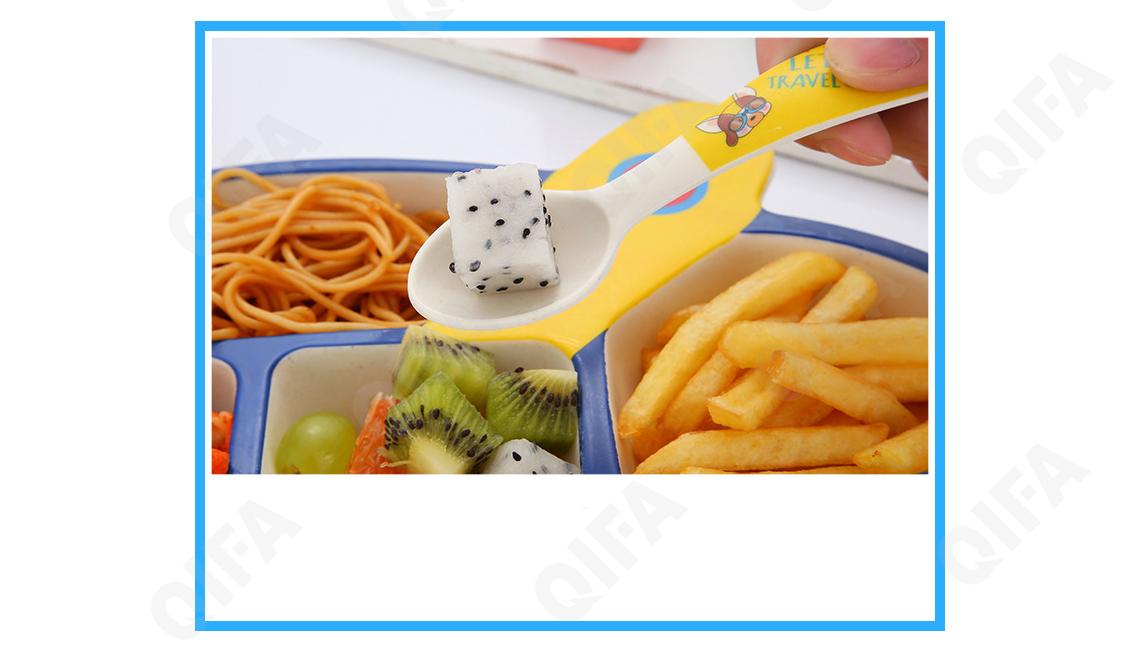 Детский набор для кормления (тарелка,  ложка и вилка) RC573_WBSYB007A-3