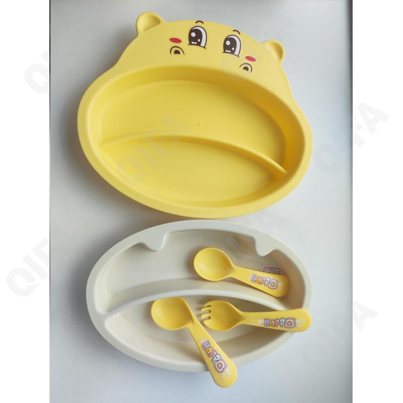 Детский Детский набор для кормления (тарелка, миска, кружка, ложка и вилка) CC2945_XJ-8332