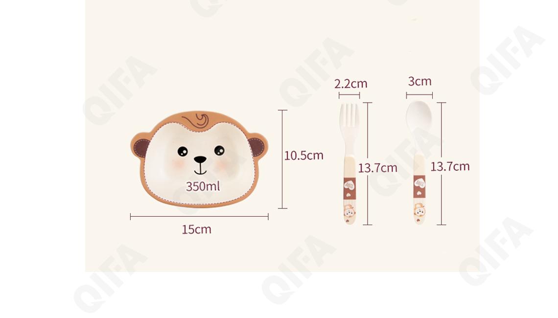 Детский набор для кормления (тарелка, миска, кружка, ложка и вилка) RC573_WXEKT6620-1