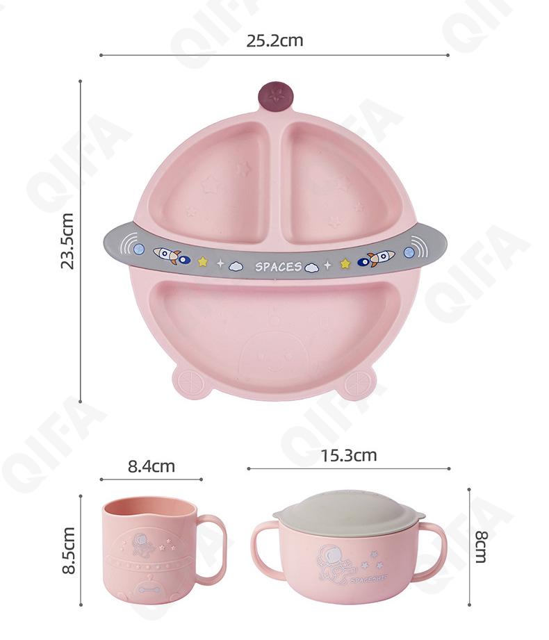 Детский Детский набор для кормления (тарелка, миска, кружка, ложка и вилка) RC573_WJLTZ17