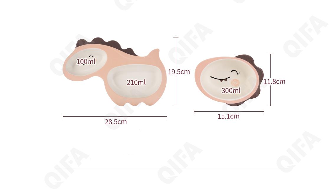 Детский набор для кормления (тарелка, миска, кружка, ложка и вилка) RC573_WXEKT6623-1