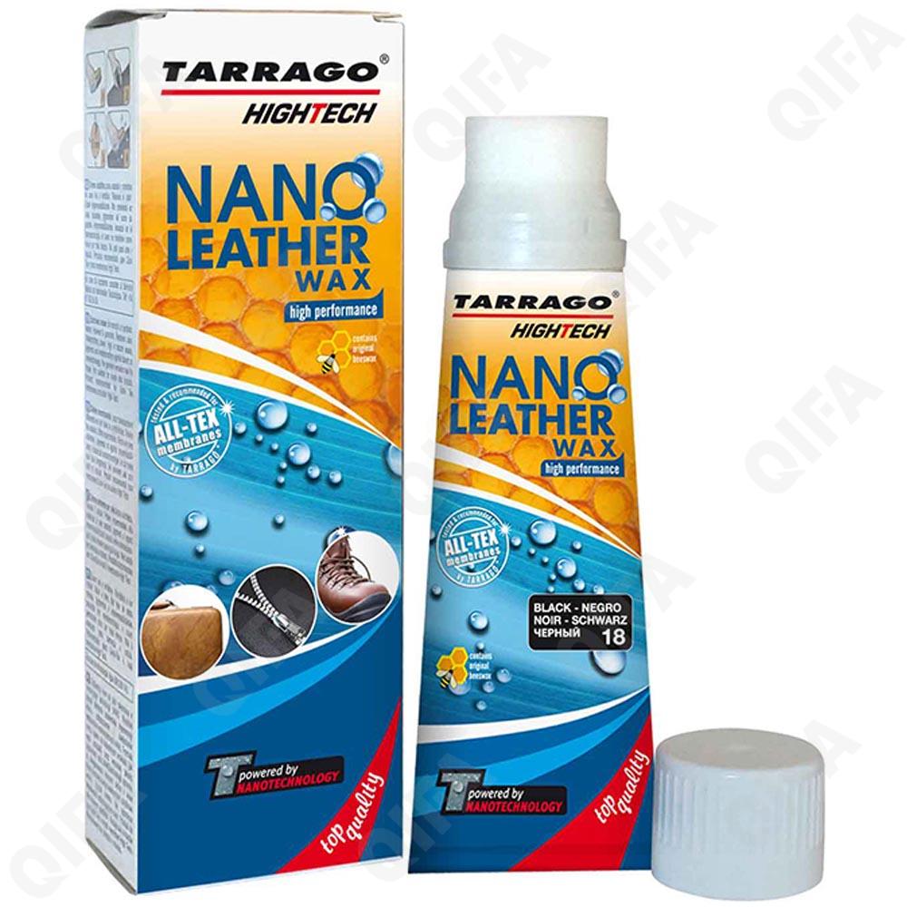 Крем тюбик с губкой NANO Leather WAX, 75мл. (neutral)